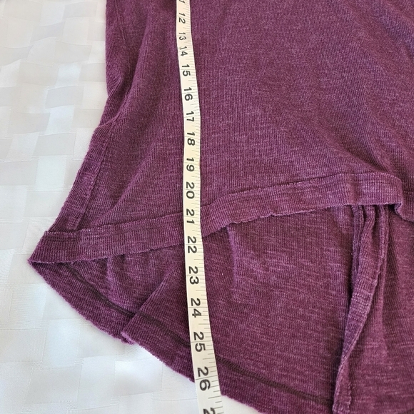 We The Free People | Split Back Turtleneck Tunic Plum Color Size XS - Picture 6 of 6